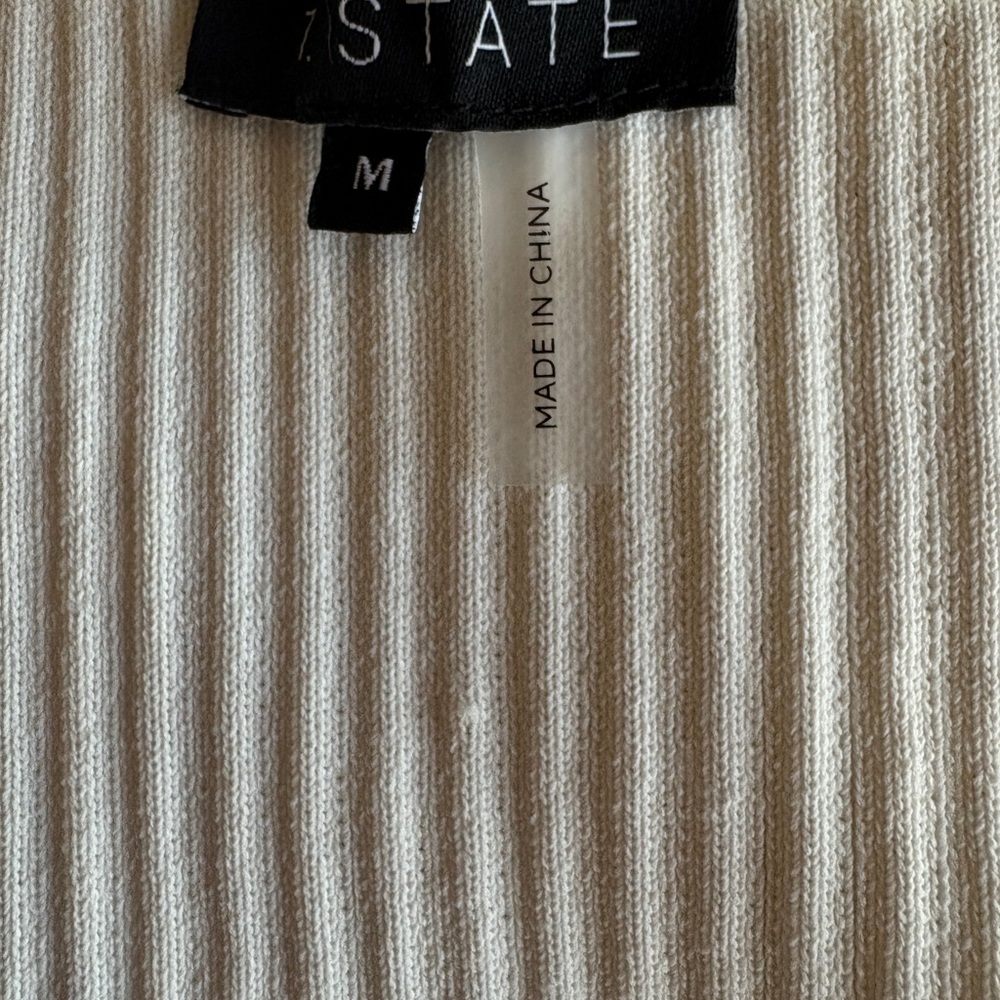 State Cream Textured Ribbed Maxi Dress – Size M - Picture 2 of 6